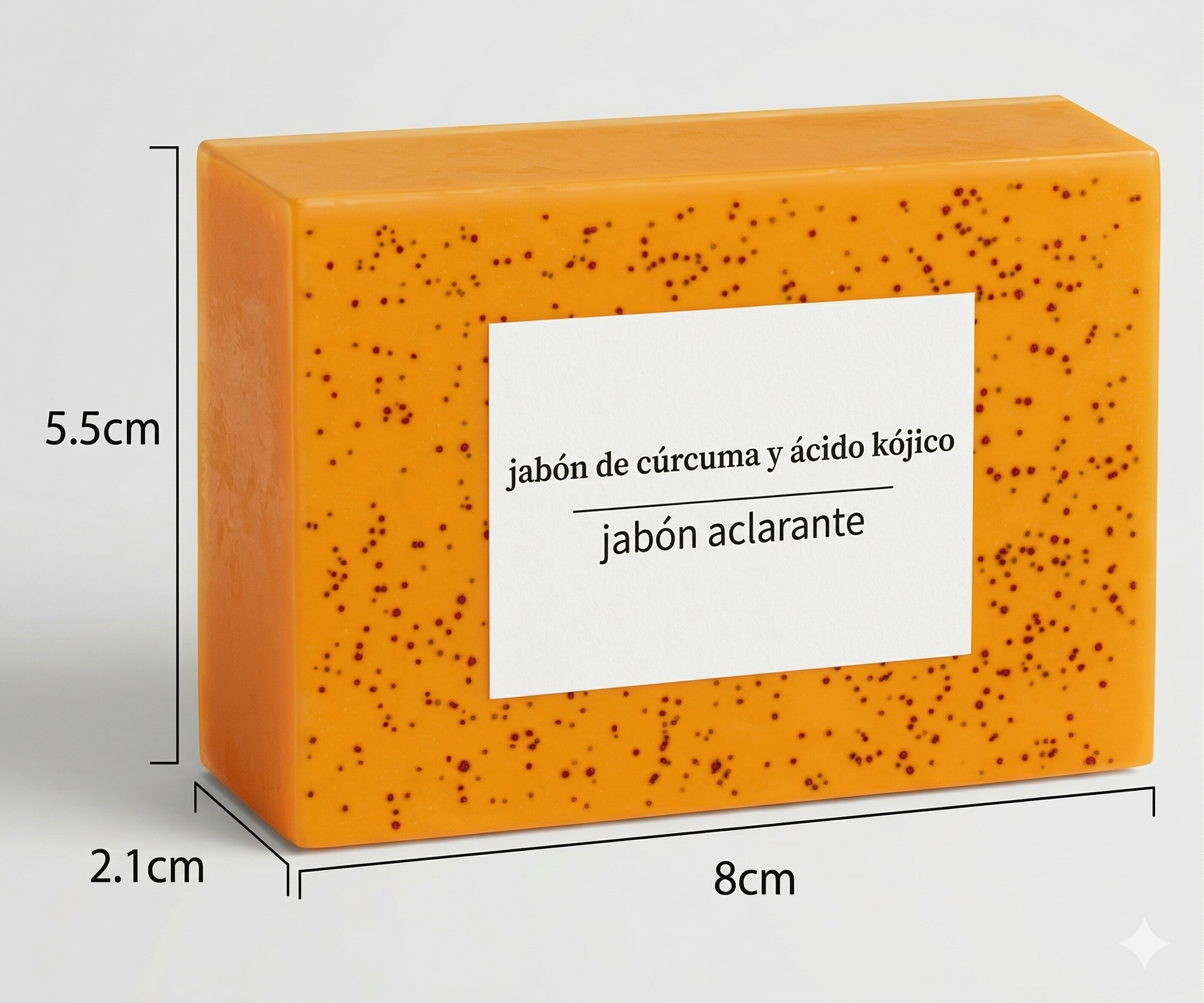 Jabón iluminador de cúrcuma