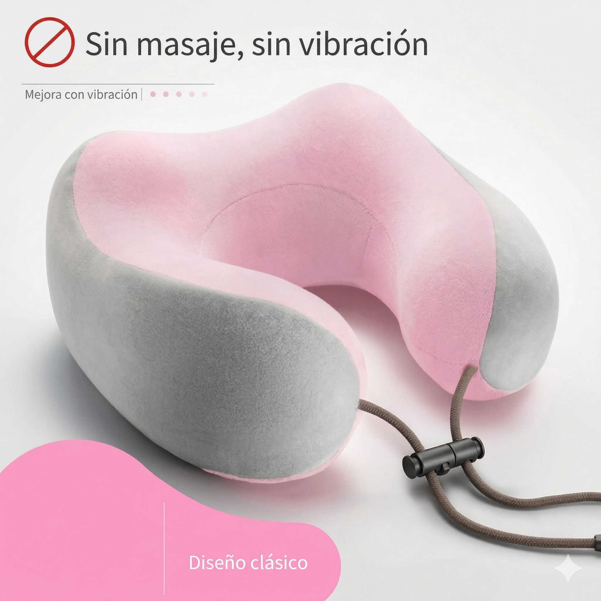 Almohada masajeadora en forma de U para cuello y hombros, con simulación de amasado real, ideal para casa o auto